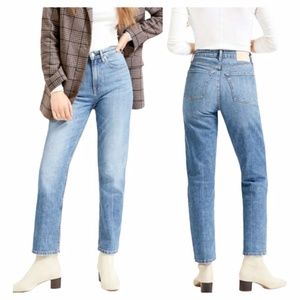 EVERLANE The Super Straight Jean 29R Blue High Rise